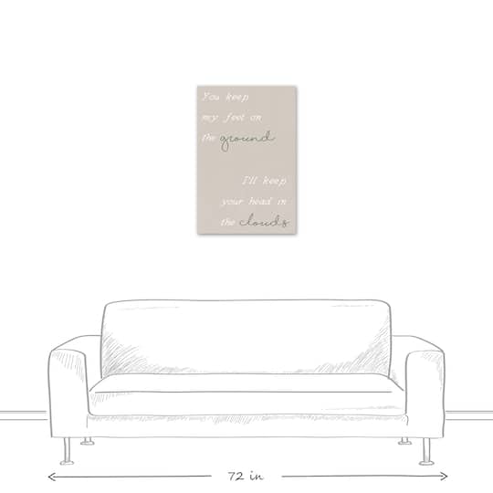 Head In The Clouds 20" x 30" Canvas Wall Art